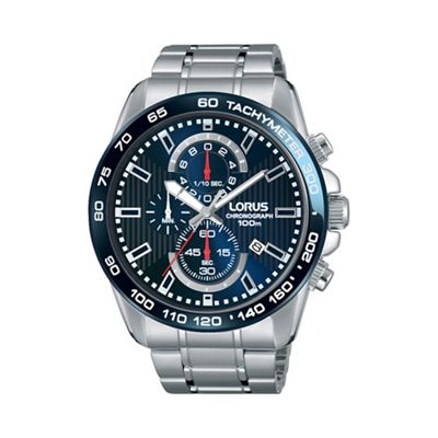Men's blue chronograph bracelet watch rm375cx9